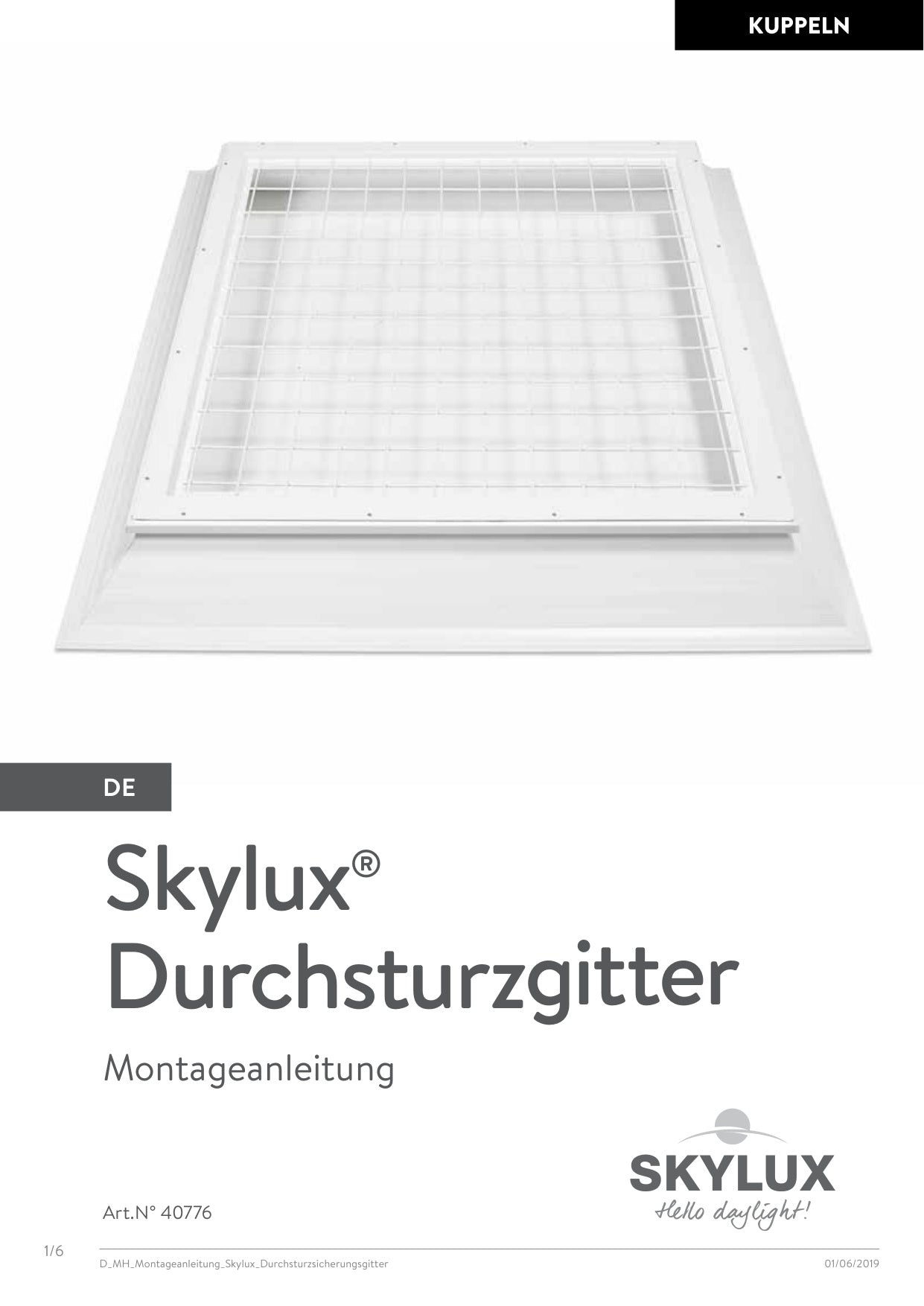 Notice de pose Accessoires & Accessoires - Skylux