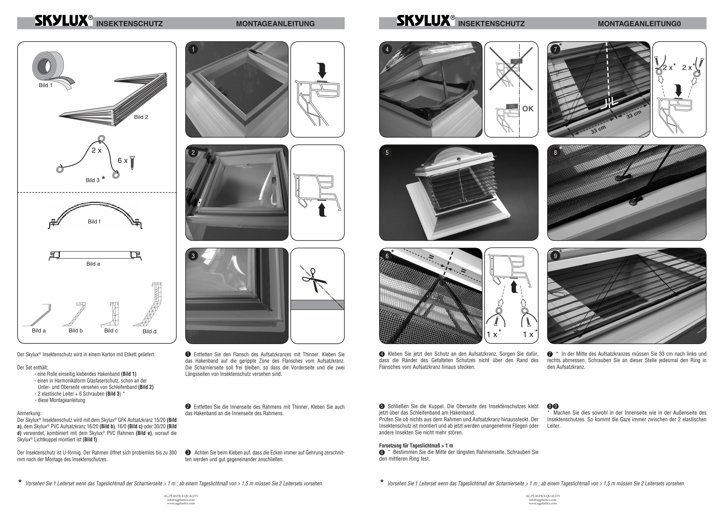 Notice de pose Accessoires & Accessoires - Skylux