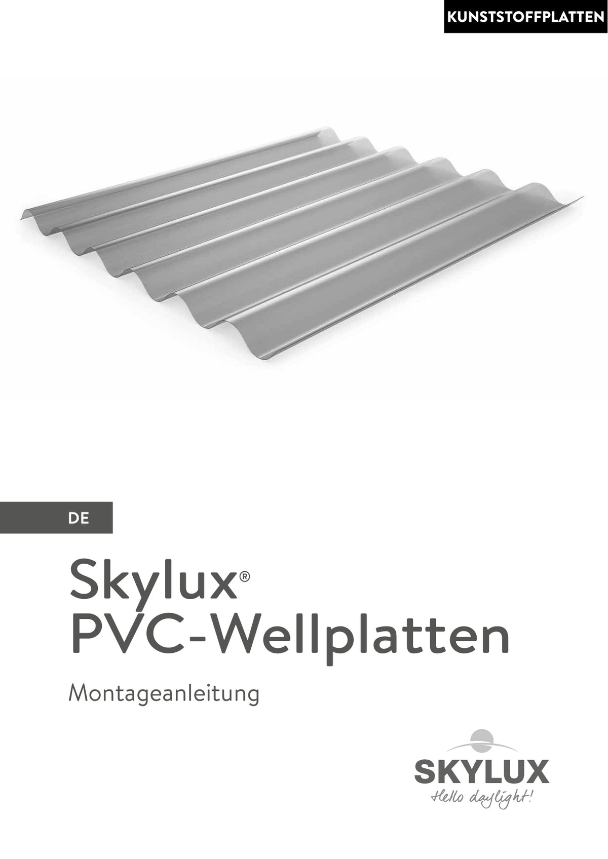 Montagehandleiding Gegolfde Kunststofplaten