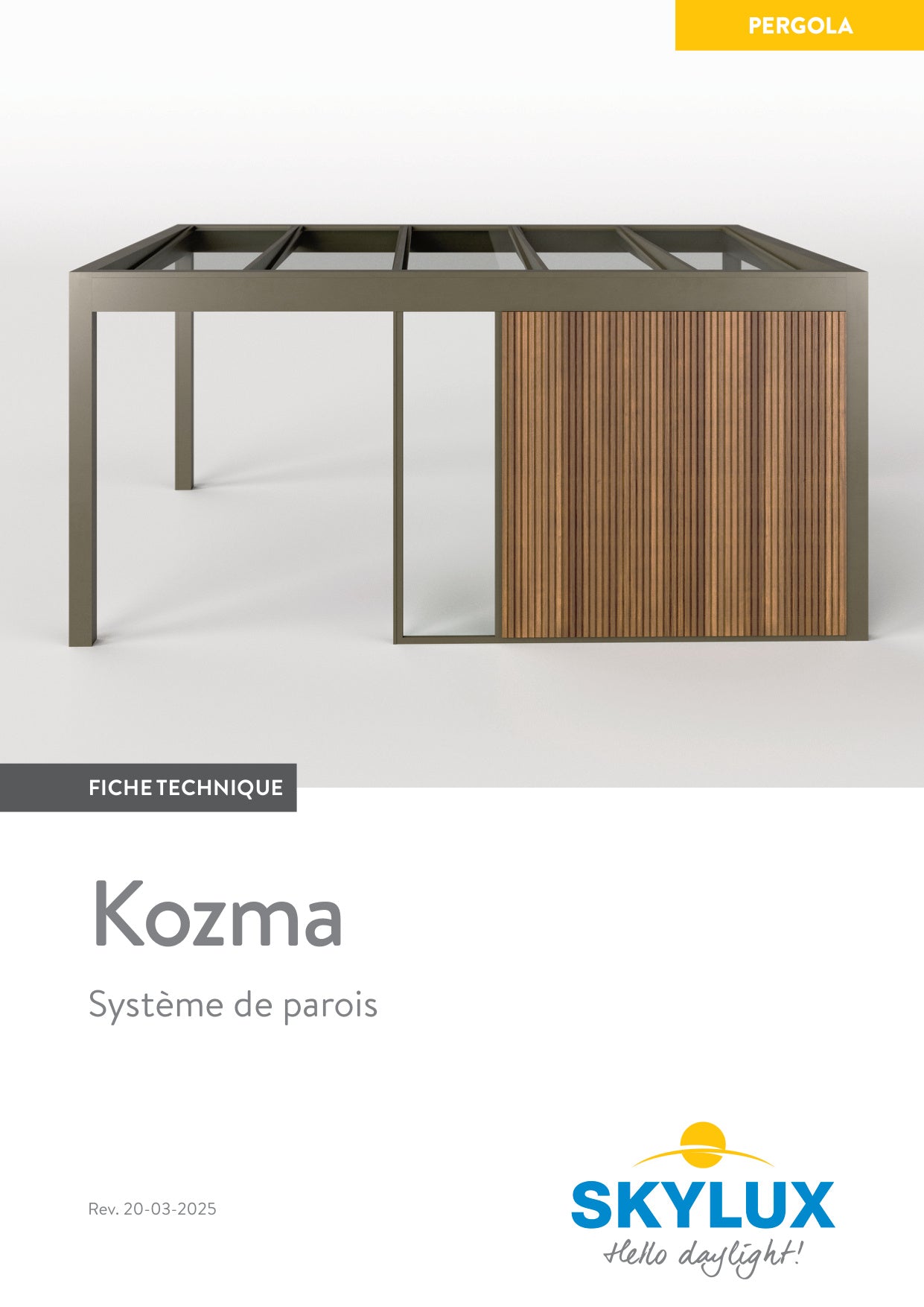 Technisch Dossier Kozma Wandsysteem - Skylux