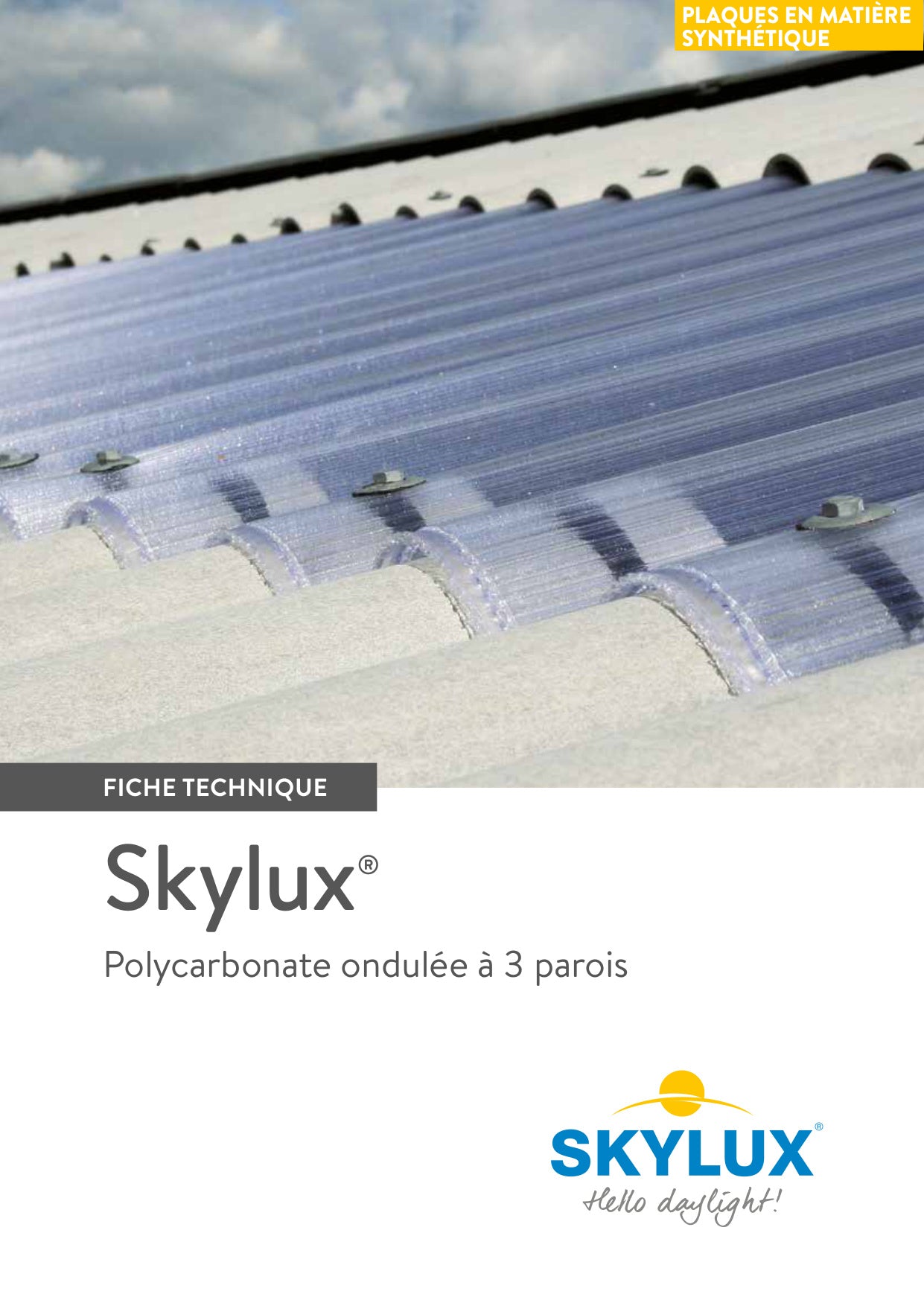 Dossier technique plaques synthétiques - Skylux