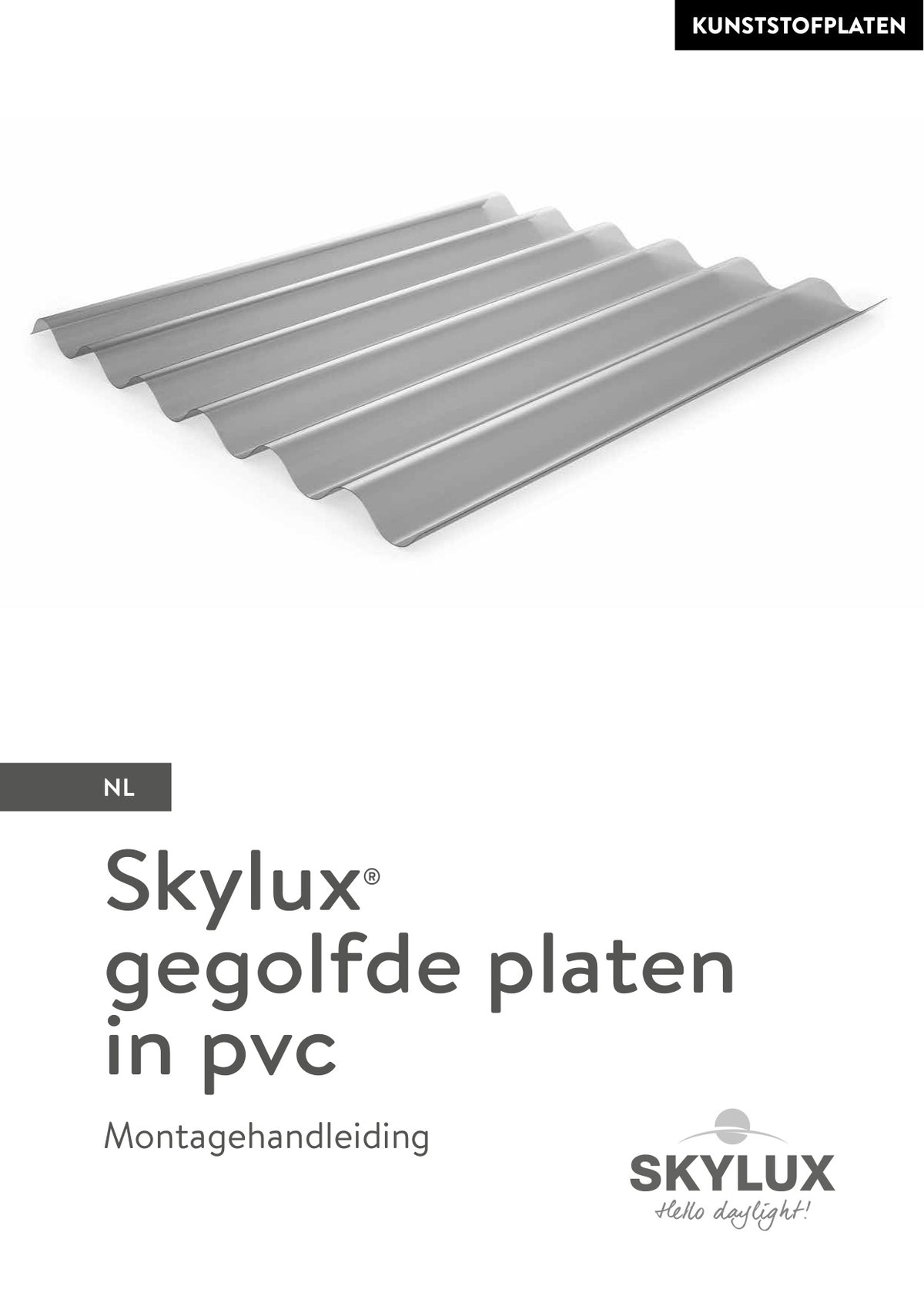 Montagehandleiding Gegolfde Kunststofplaten