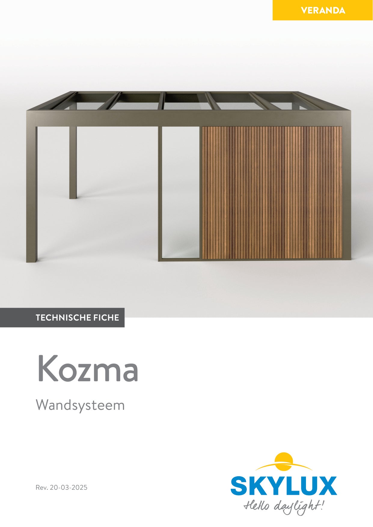 Technisch Dossier Kozma Wandsysteem - Skylux