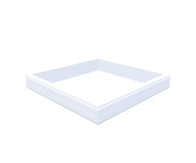 PVC-Opstand 120x120 cm - Skylux
