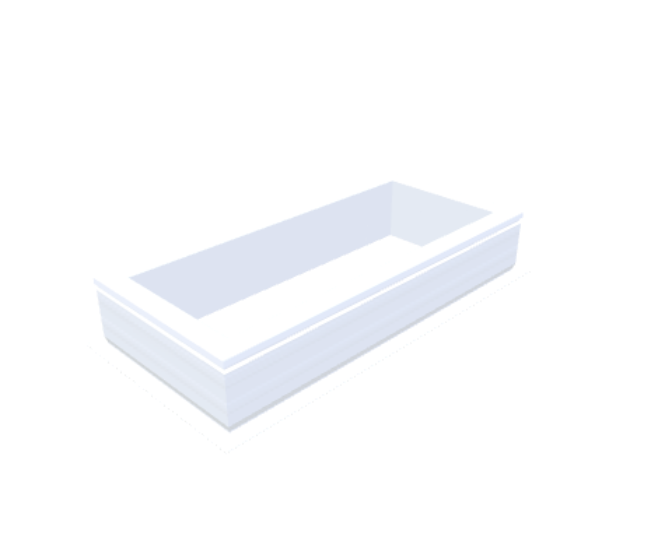 PVC-Opstand 40x100 cm - Skylux
