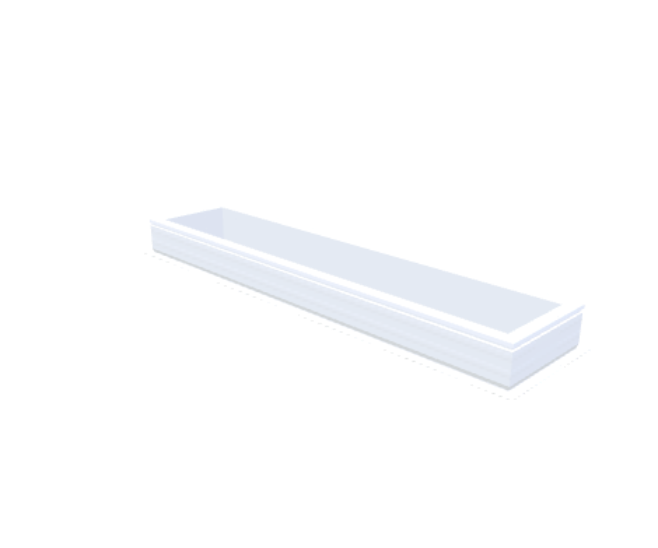 PVC-Opstand 40x220 cm - Skylux