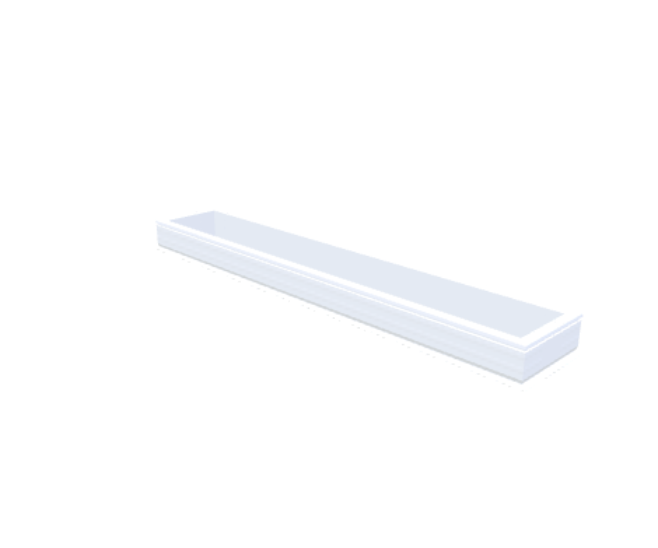 PVC-Opstand 40x280 cm - Skylux