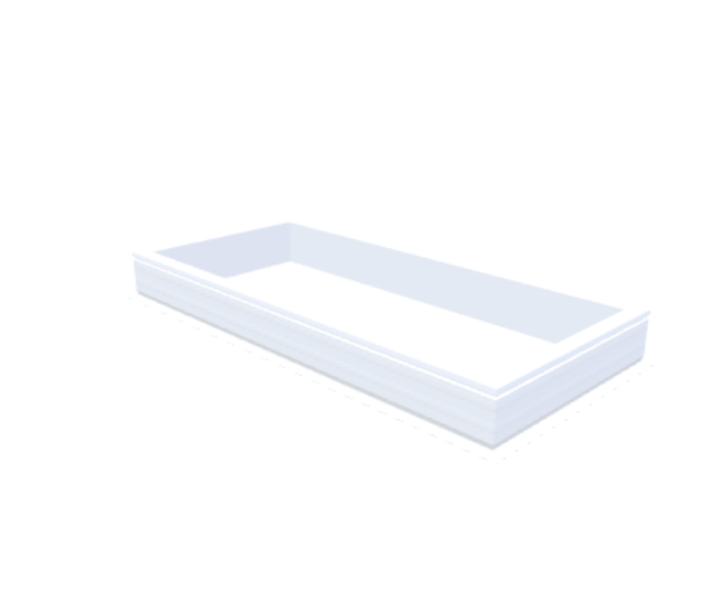 PVC-Opstand 75x175 cm - Skylux