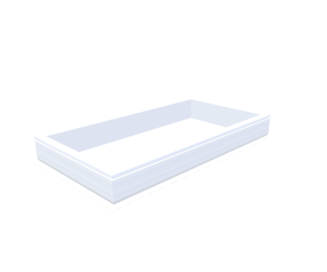 PVC-Opstand 80x160 cm - Skylux