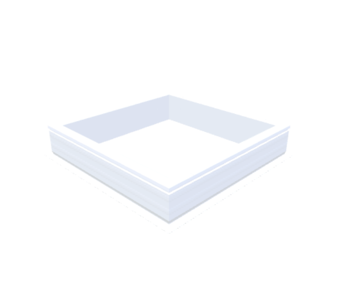 PVC-Opstand 90x90 cm - Skylux
