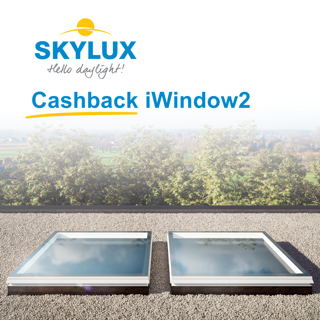 Werbematerialien für die Skylux iWindow2 Cashback-Aktion