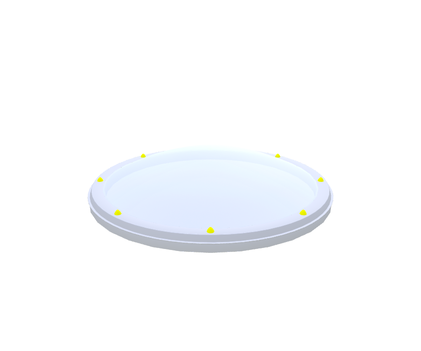 Skylux ronde lichtkoepel met diameter ⌀ 200 cm