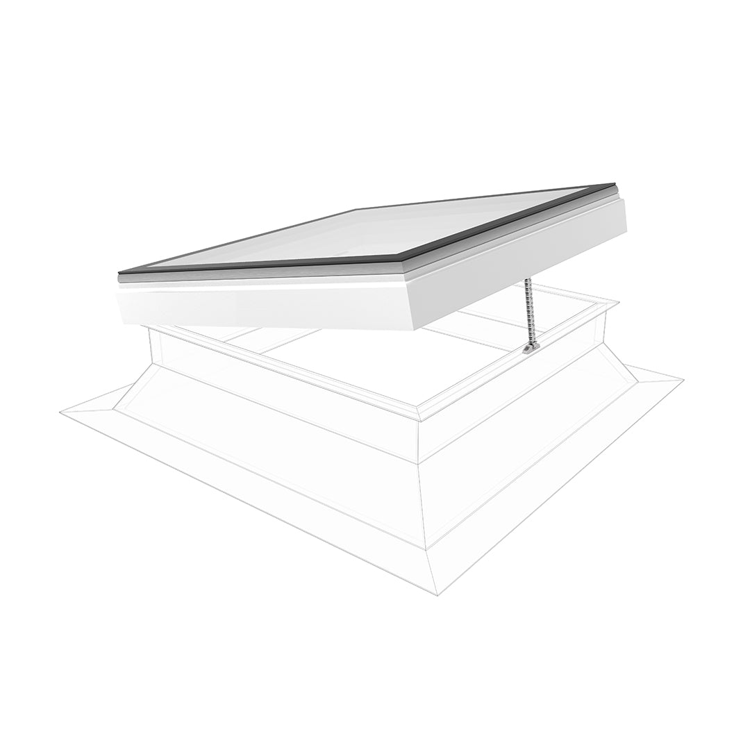 Skylux iWindow2 Flex 2.0 opengaande uitvoering met opaal glas 0500 x 1000 mm