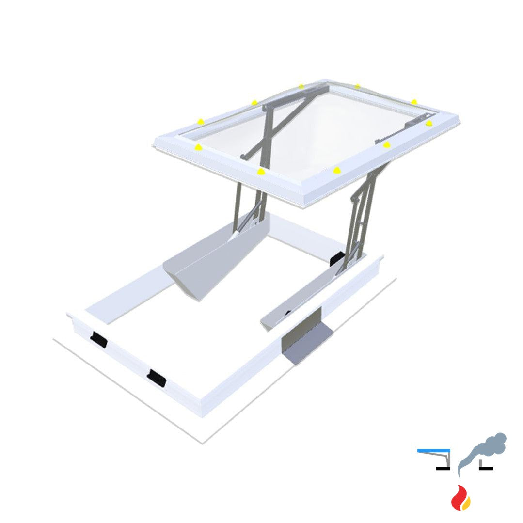 Skymax CE met pvc-opstand 16/00 0800 x 1300 mm