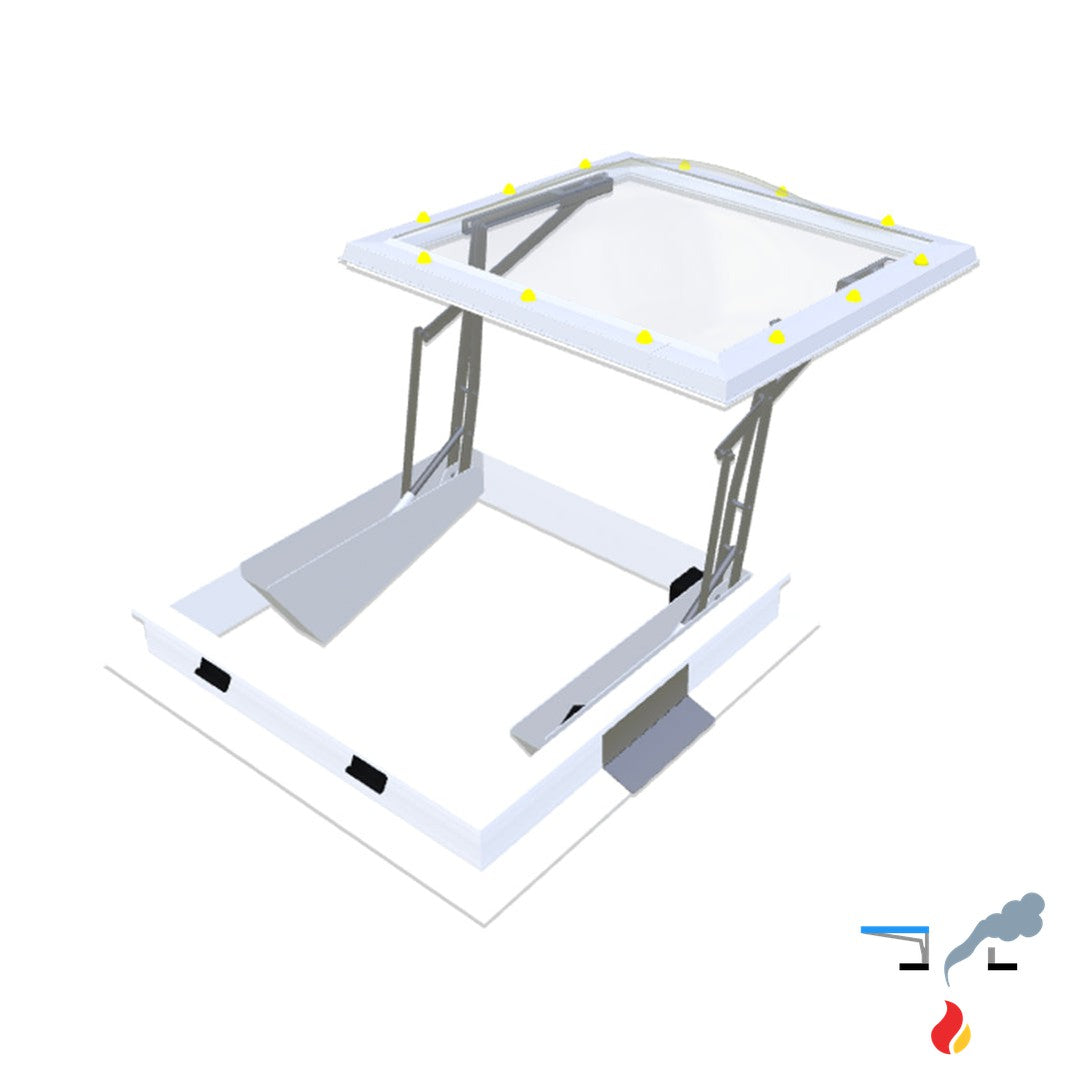 Skymax CE met pvc-opstand 16/00 1100 x 1100 mm