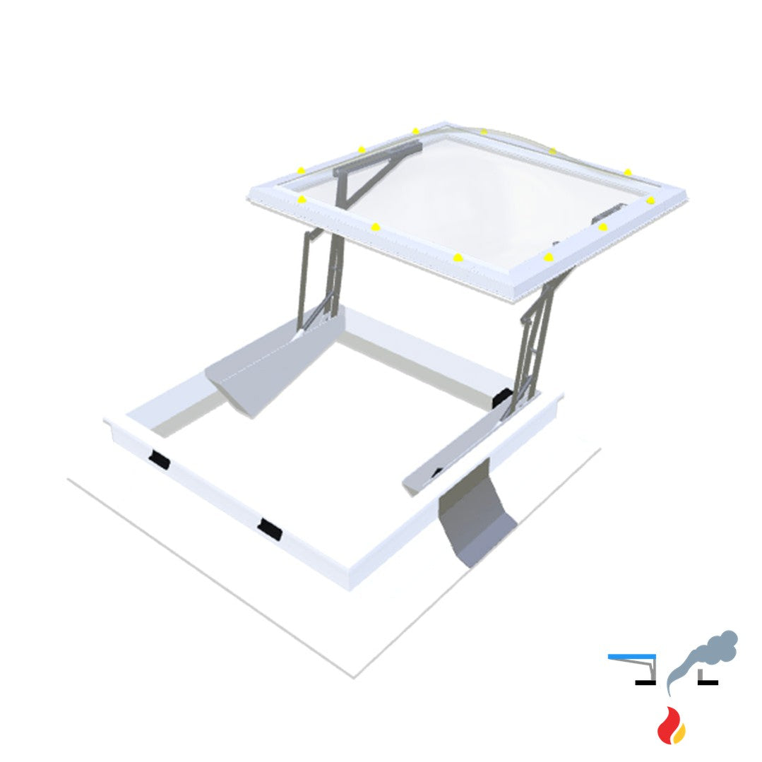 Skymax CE met pvc-opstand 30/20 1000 x 1000 mm