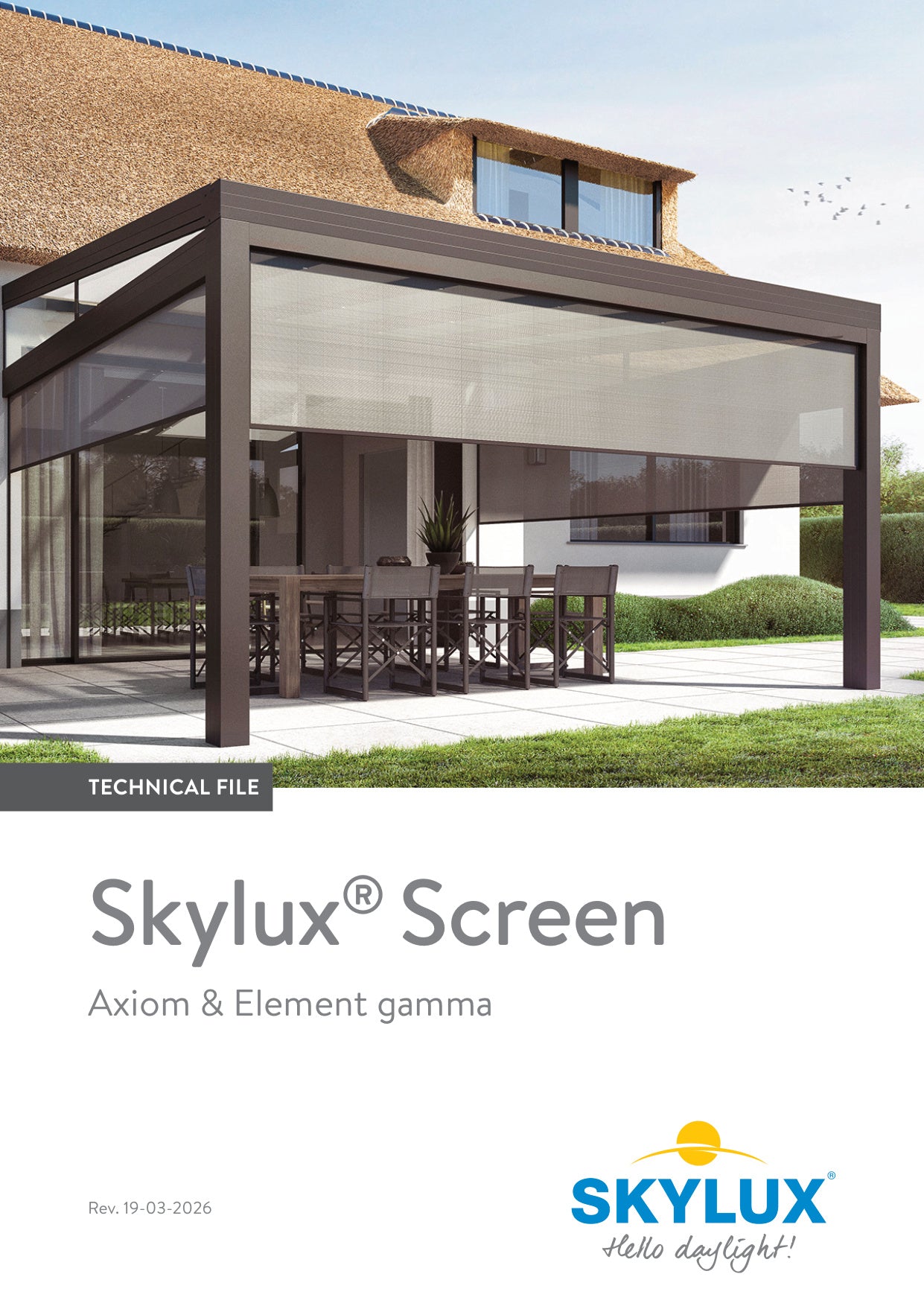 Technisch Dossier Zonwering Veranda - Skylux