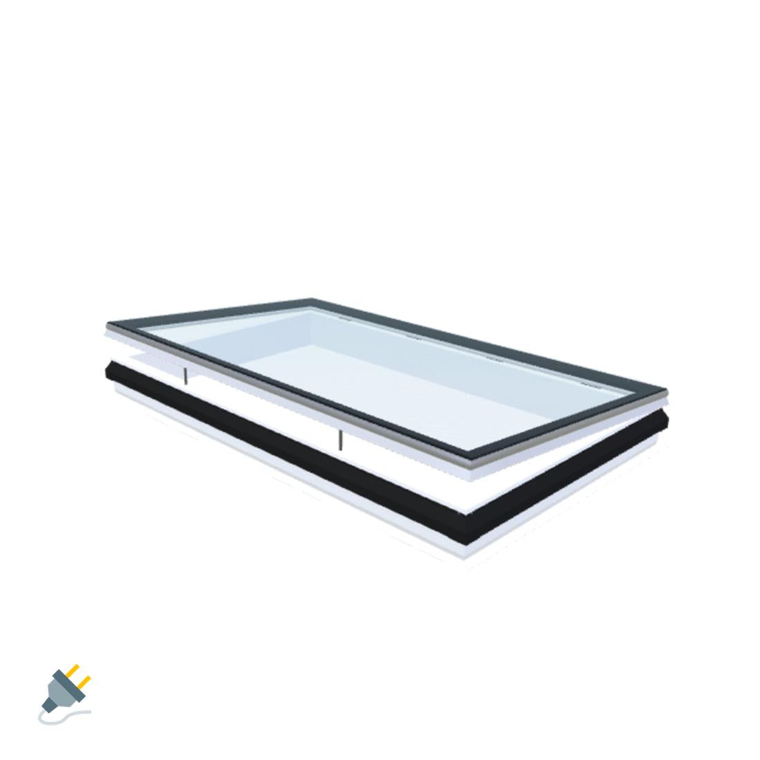 iWindow Opengaand Platdakraam - Complete Set 120x210 cm - Skylux