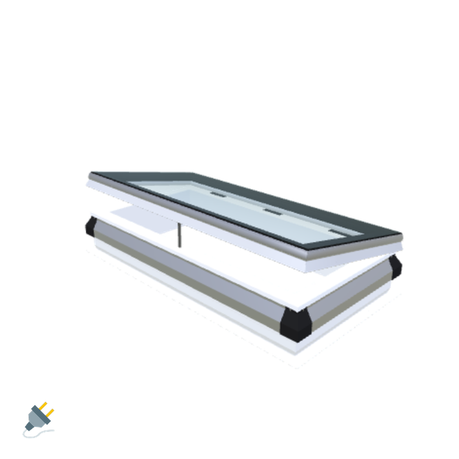 iWindow Opengaand Platdakraam - Complete Set 50x110 cm - Skylux