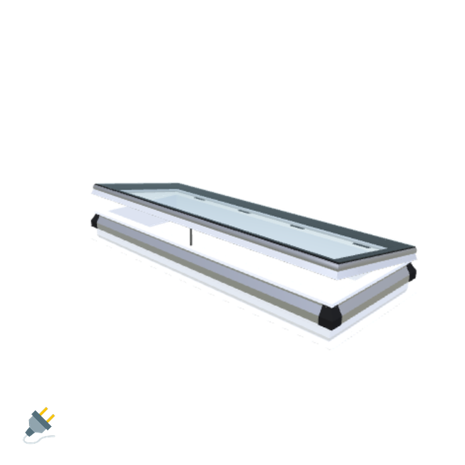 iWindow Opengaand Platdakraam - Complete Set 60x180 cm - Skylux