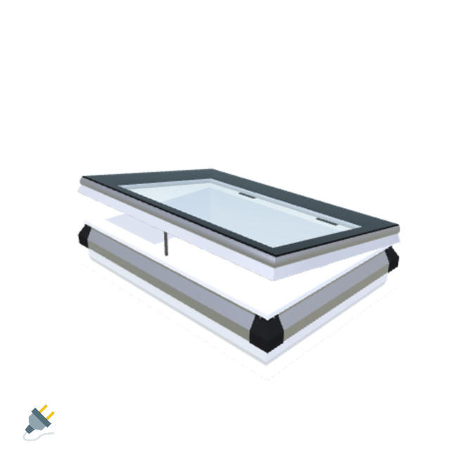 iWindow Opengaand Platdakraam - Complete Set 60x90 cm - Skylux