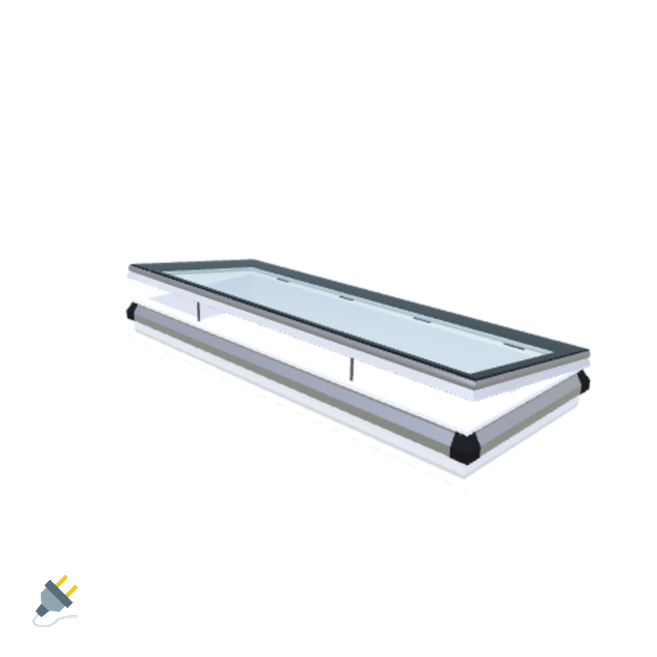 iWindow Opengaand Platdakraam - Complete Set 70x200 cm - Skylux