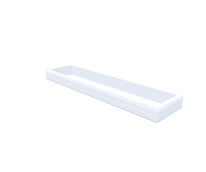costière en PVC 20/00 EP 0500 x 2300 mm - Skylux