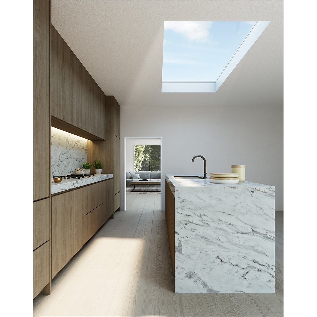 Skylux fenêtre pour toit plat iWindow2 - version fixe clair 0600 x 0900 mm