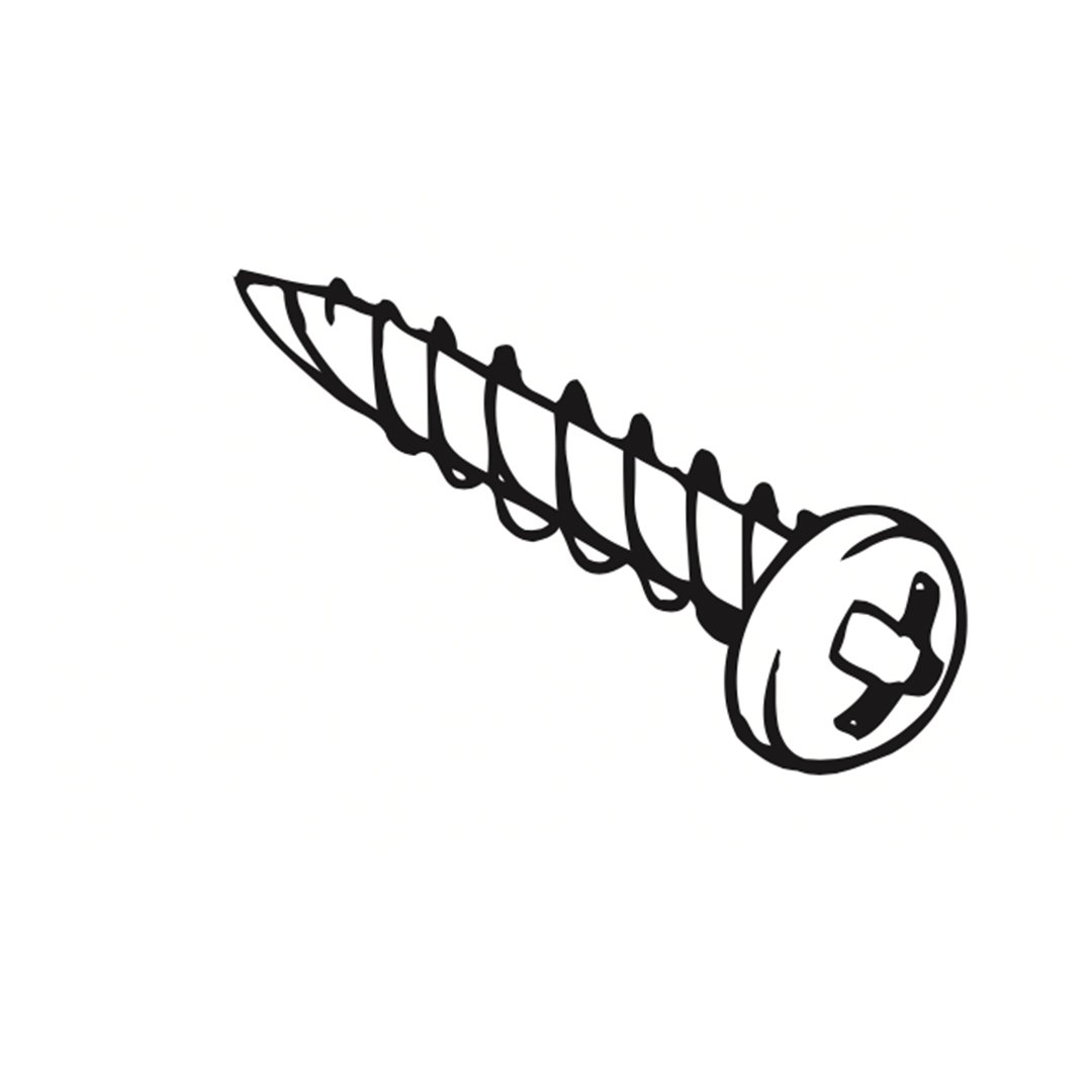 HILO PVC screw 25 mm (for securing the upper hinge)