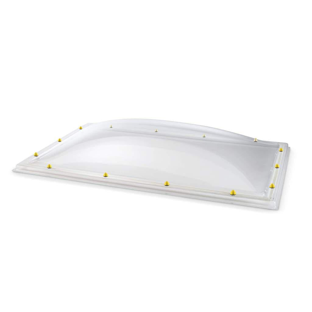 Coupole acrylique Skylux à paroi simple - transparente 0600 x 1300 mm