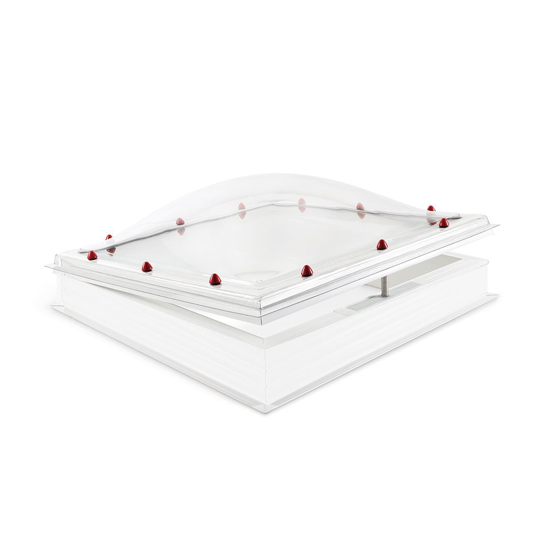 Skylux iDome opening with PVC curb 20/00 EP incl. insect screen 1100 x 1100 mm