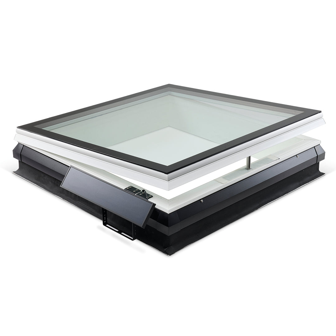 iWindow Platdakraam Opengaand op zonne-energie - Complete Set 50x100 cm - Skylux