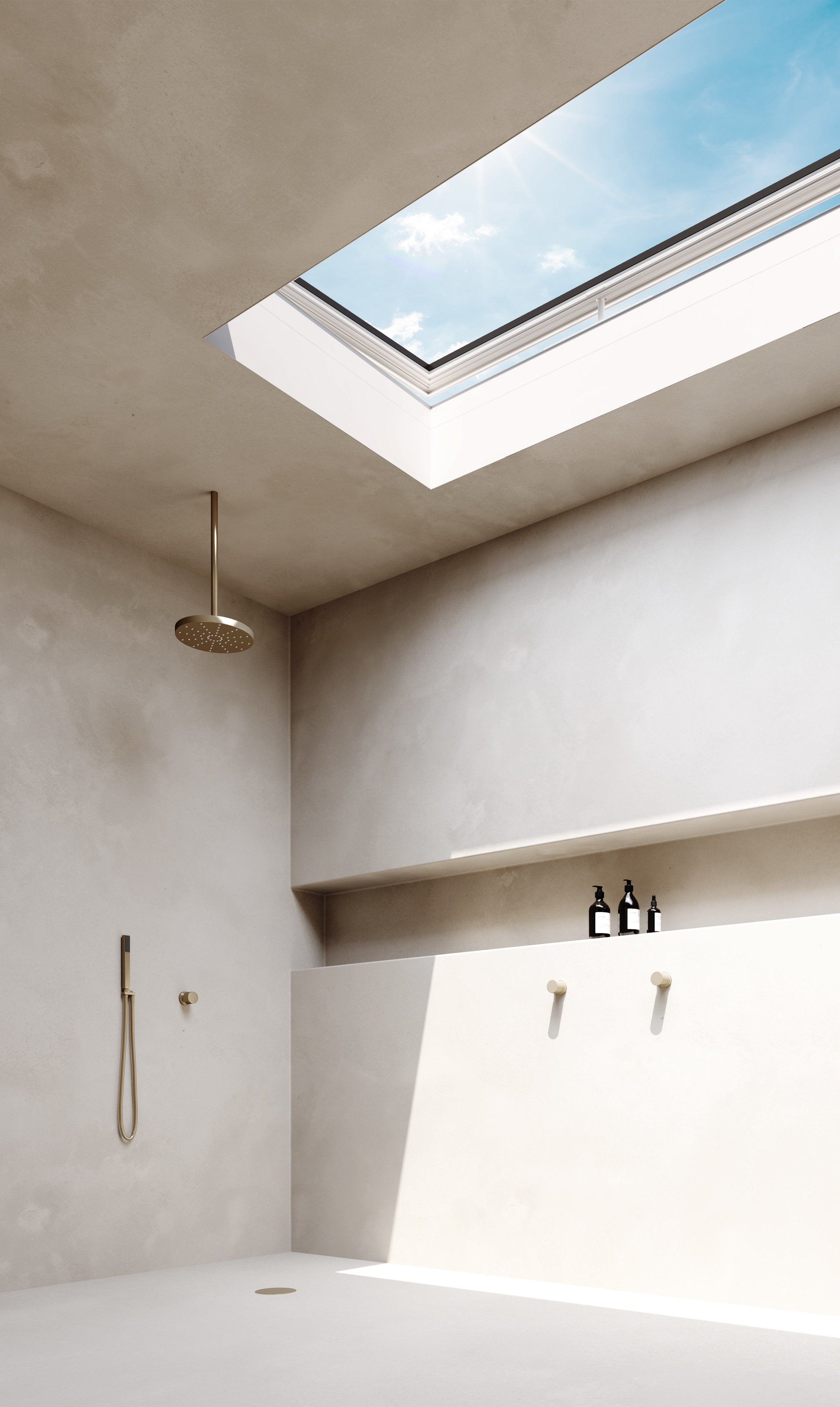 Skylux Flachdachfenster iWindow2 Komplettset - öffnende Ausführung mit PVC-Aufsetzkranz 20/00 EP 0800 x 1300 mm