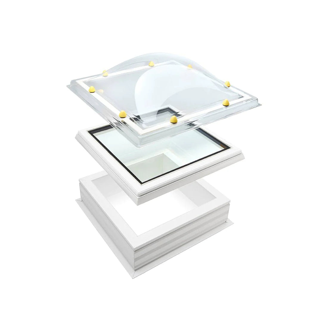 Skylux iDome raam - vaste uitvoering helder 0700 x 2200 mm