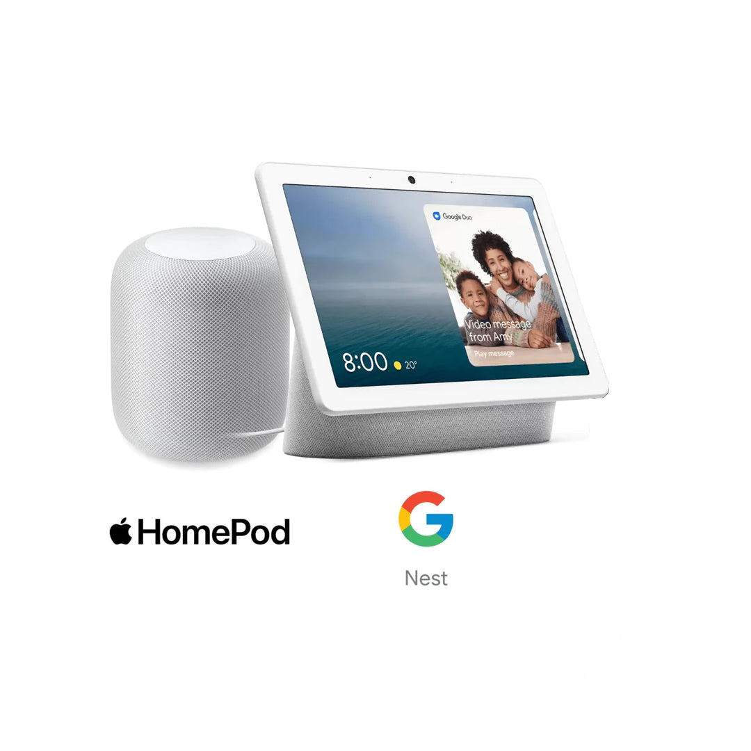 Compatibele Thread border routers voor Skylux Matter: Google Nest Hub, Apple HomePod mini en Samsung SmartThings Hub