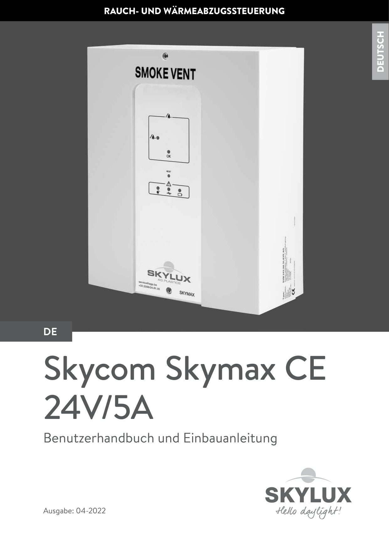 Montagehandleiding Rook- en warmteafvoer - Skylux