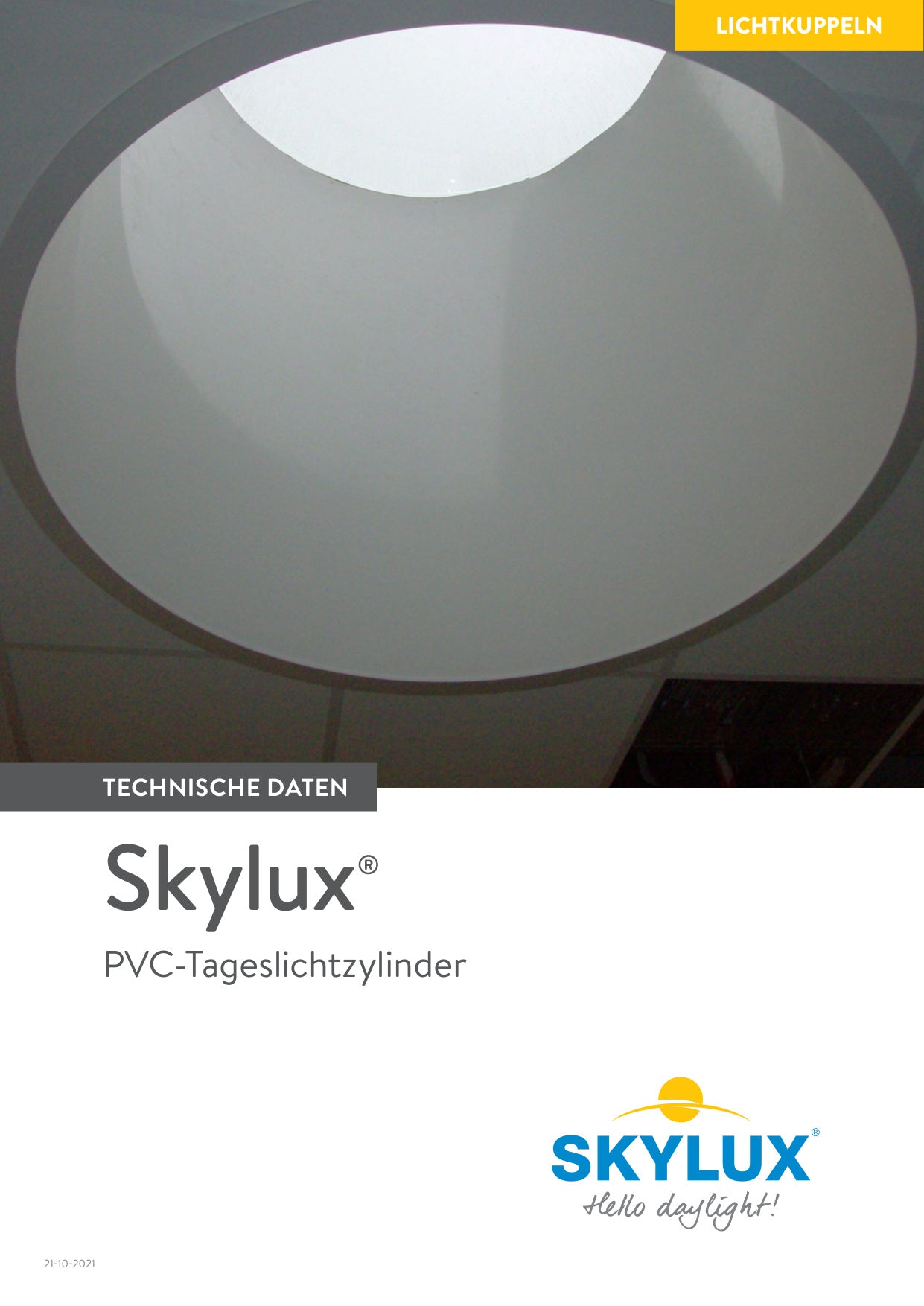 Technische Daten - Tageslichtzylinder