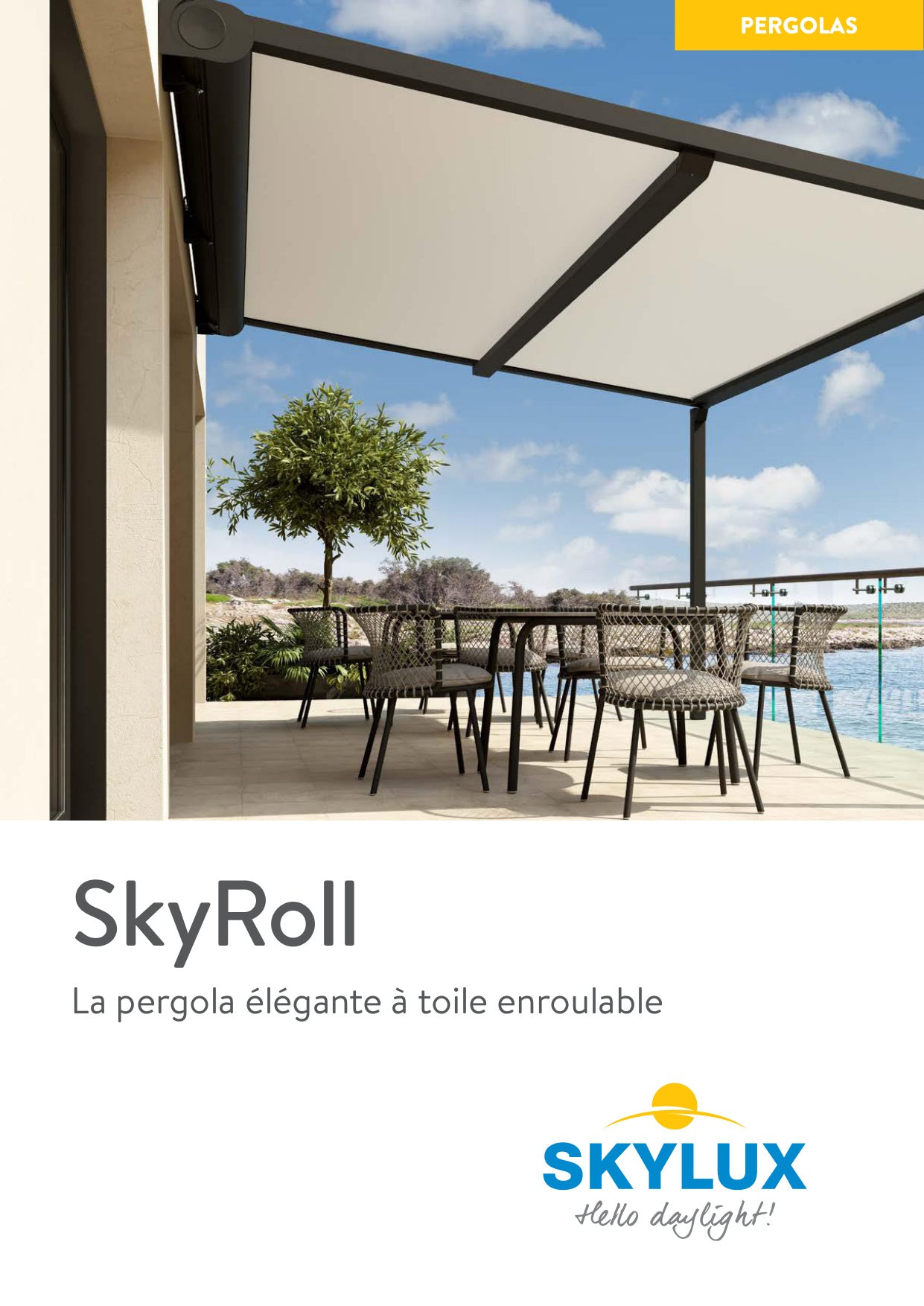 TERRASSENÜBERDACHUNG MIT INTEGRIERTER ROLLMARKISE - SKYROLL