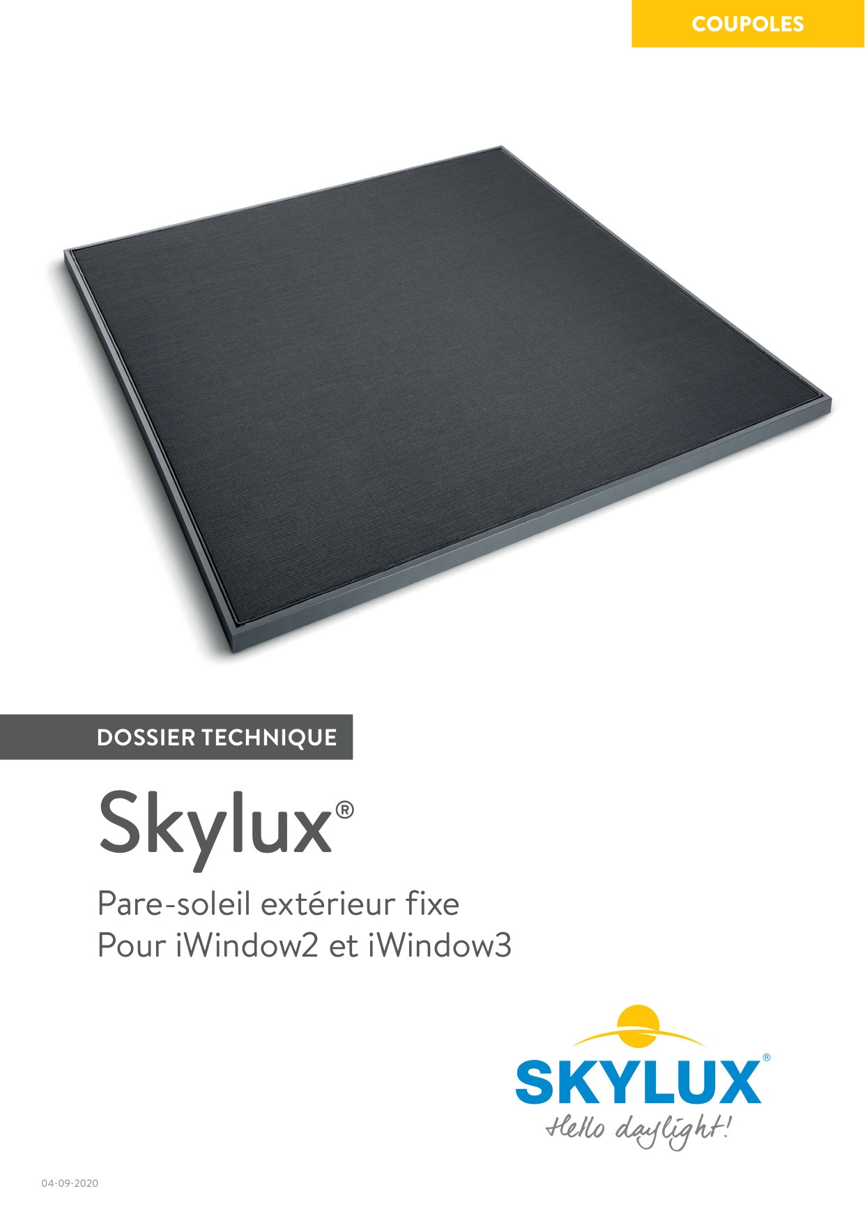 Dossier technique Accessoires - Stores & accessoires - Skylux