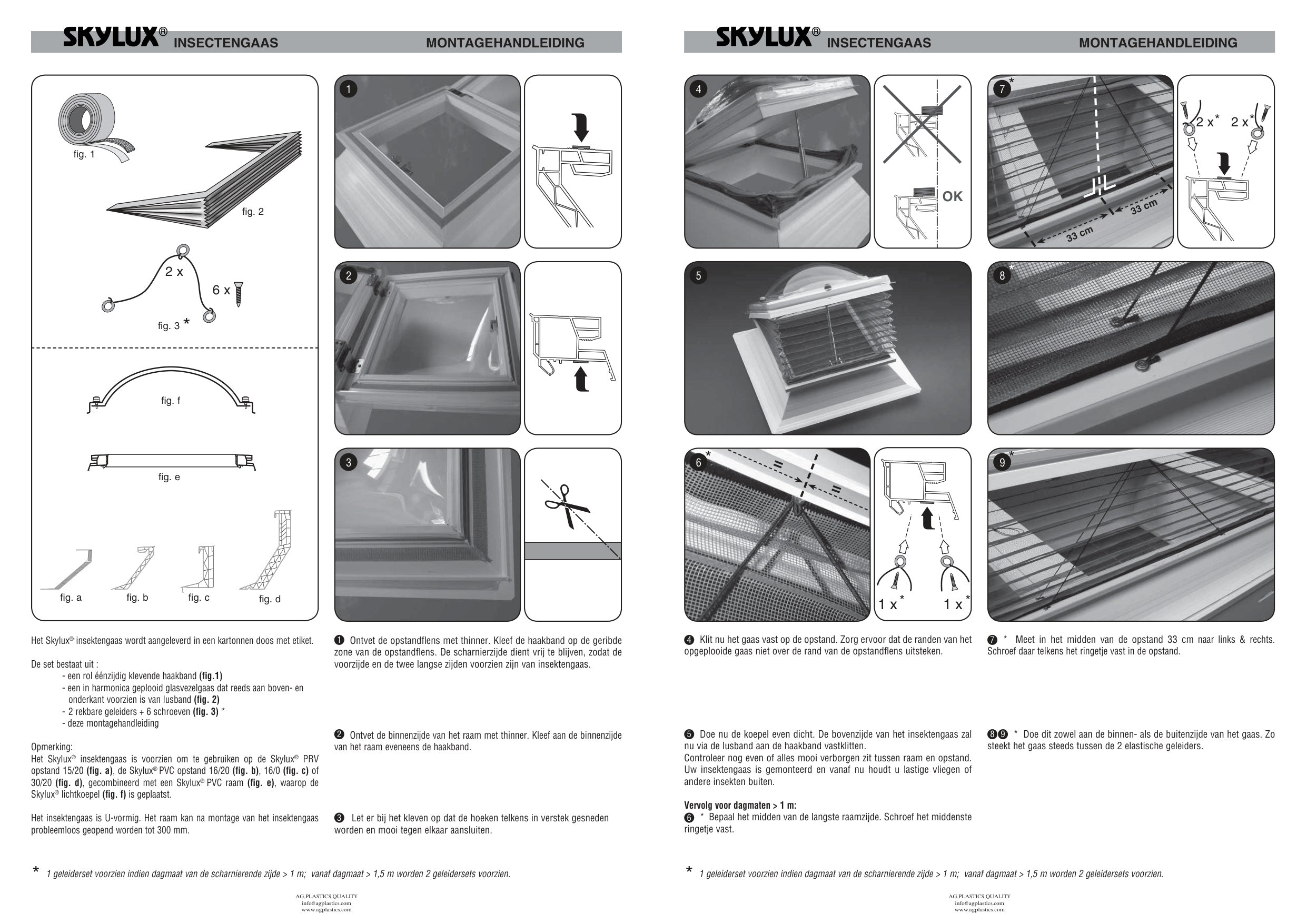 Notice de pose Accessoires & Accessoires - Skylux