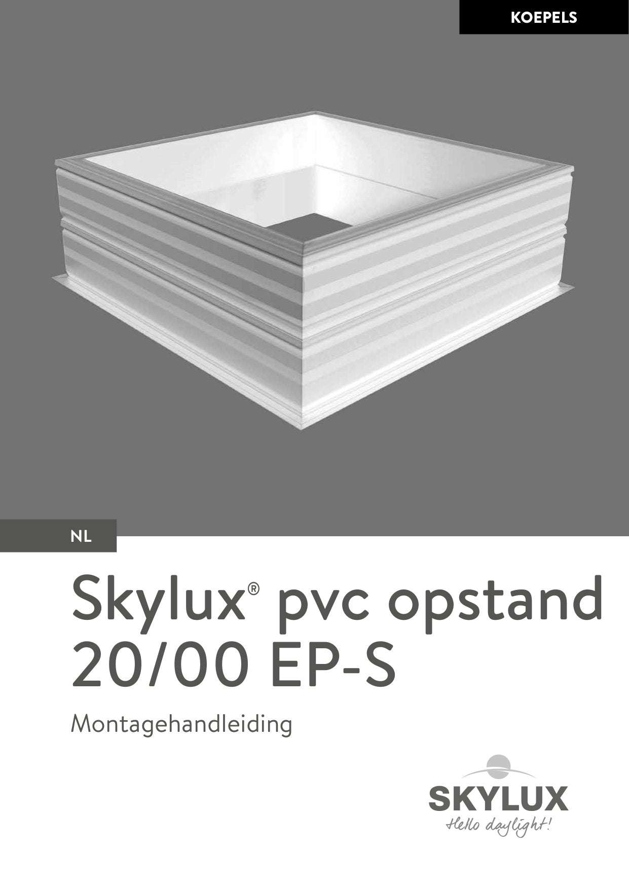 Installation instructions - Skylight curbs