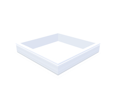 PVC-Opstand 100x100 cm - Skylux