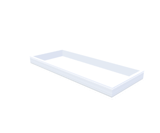 PVC-Opstand 100x250 cm - Skylux