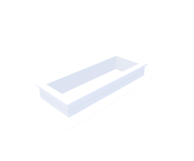PVC-Opstand 30x90 cm - Skylux