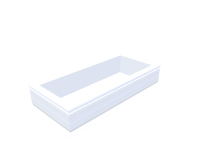 PVC-Opstand 40x100 cm - Skylux