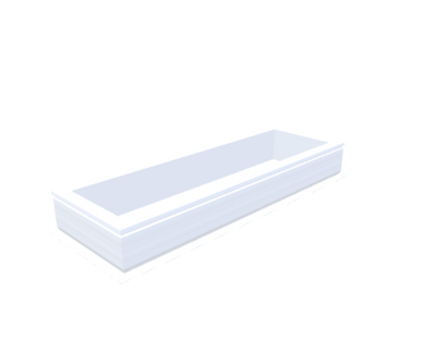 PVC-Opstand 40x140 cm - Skylux