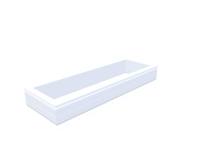 PVC-Opstand 40x140 cm - Skylux