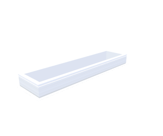 PVC-Opstand 40x190 cm - Skylux