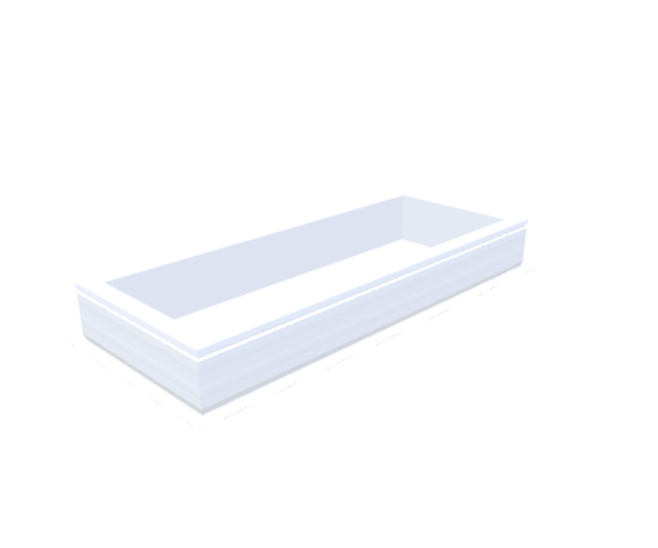 PVC-Opstand 50x140 cm - Skylux