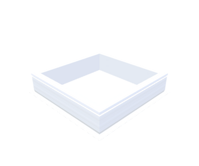 PVC-Opstand 75x75 cm - Skylux